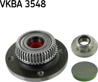 SKF VKBA 3548 - Подшипник ступицы колеса, комплект autospares.lv
