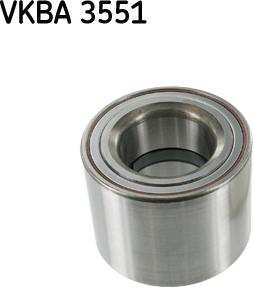 SKF VKBA 3551 - Подшипник ступицы колеса, комплект autospares.lv