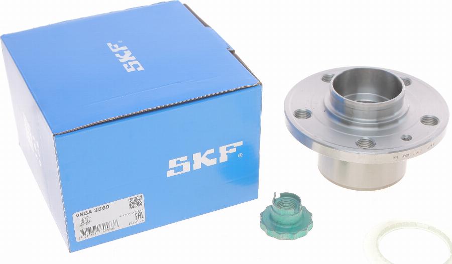 SKF VKBA 3569 - Подшипник ступицы колеса, комплект autospares.lv