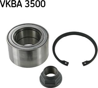 SKF VKBA 3500 - Подшипник ступицы колеса, комплект autospares.lv