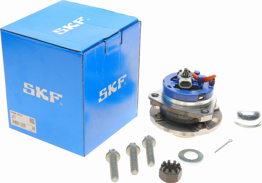 SKF VKBA 3511 - Подшипник ступицы колеса, комплект autospares.lv