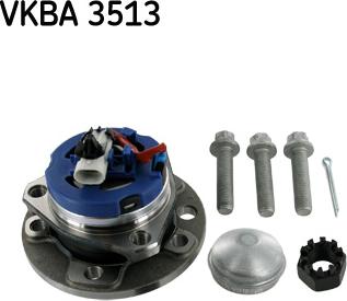SKF VKBA 3513 - Подшипник ступицы колеса, комплект autospares.lv