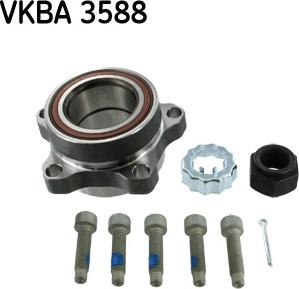 SKF VKBA 3588 - Подшипник ступицы колеса, комплект autospares.lv
