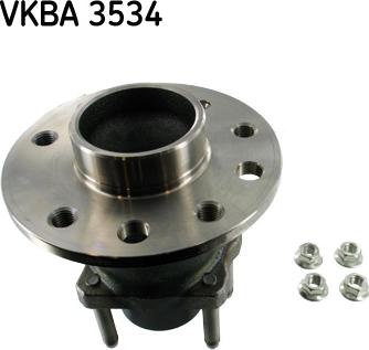 SKF VKBA 3534 - Ступица колеса, поворотный кулак autospares.lv