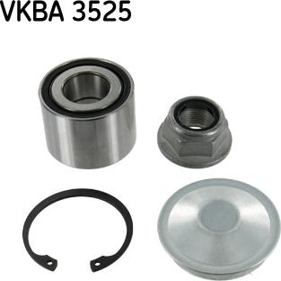 SKF VKBA 3525 - Подшипник ступицы колеса, комплект autospares.lv