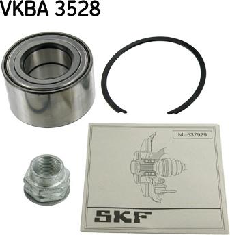 SKF VKBA 3528 - Подшипник ступицы колеса, комплект autospares.lv