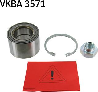 SKF VKBA 3571 - Подшипник ступицы колеса, комплект autospares.lv