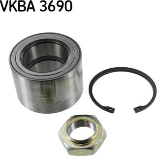 SKF VKBA 3690 - Подшипник ступицы колеса, комплект autospares.lv