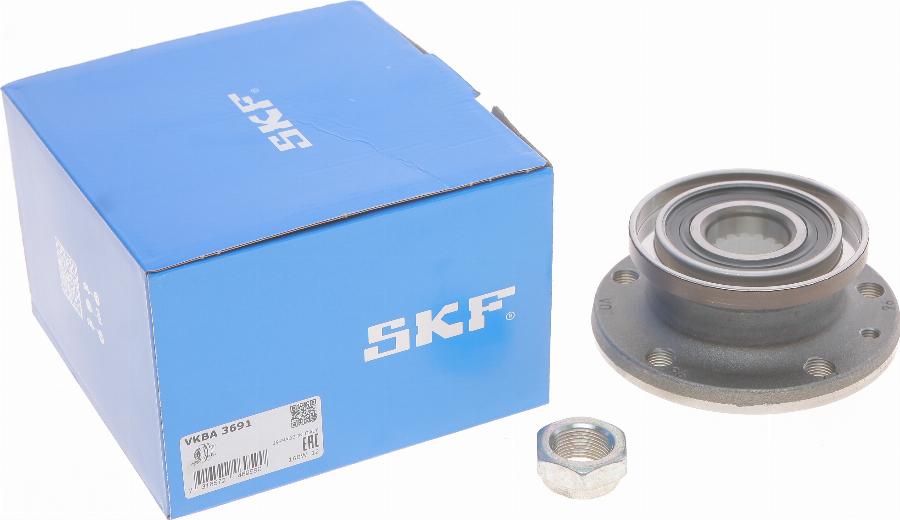 SKF VKBA 3691 - Подшипник ступицы колеса, комплект autospares.lv