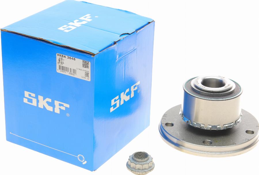 SKF VKBA 3646 - Подшипник ступицы колеса, комплект autospares.lv