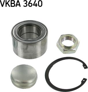 SKF VKBA 3640 - Подшипник ступицы колеса, комплект autospares.lv