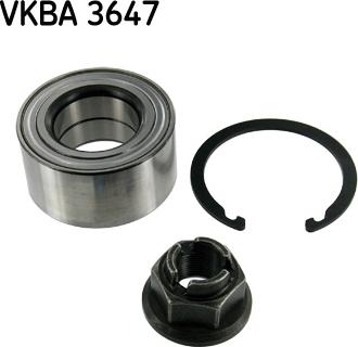 SKF VKBA 3647 - Подшипник ступицы колеса, комплект autospares.lv