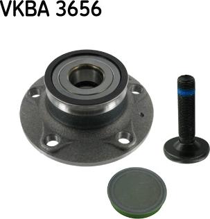 SKF VKBA 3656 - Подшипник ступицы колеса, комплект autospares.lv