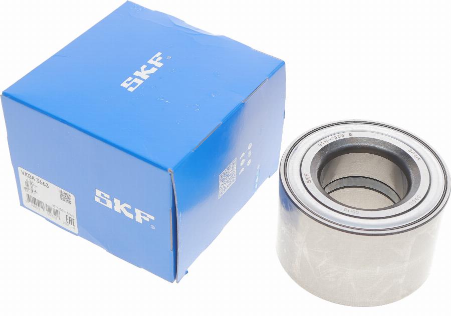 SKF VKBA 3663 - Подшипник ступицы колеса, комплект autospares.lv