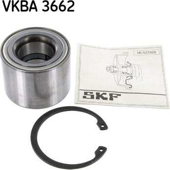 SKF VKBA 3662 - Подшипник ступицы колеса, комплект autospares.lv