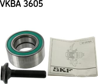 SKF VKBA 3605 - Подшипник ступицы колеса, комплект autospares.lv
