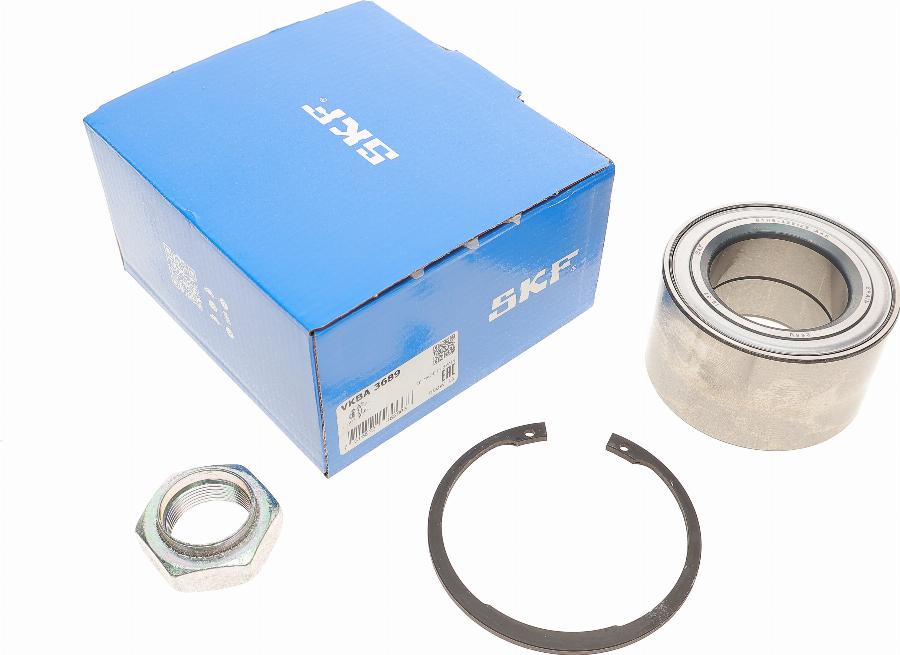 SKF VKBA 3689 - Подшипник ступицы колеса, комплект autospares.lv