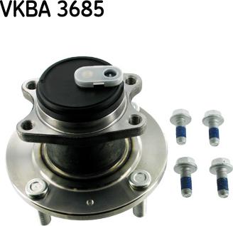 SKF VKBA 3685 - Подшипник ступицы колеса, комплект autospares.lv
