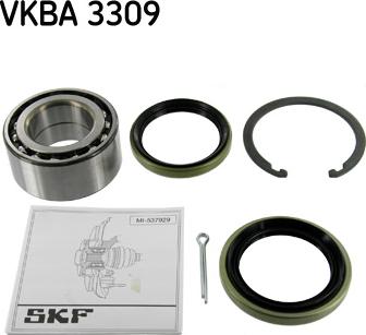 SKF VKBA 3309 - Подшипник ступицы колеса, комплект autospares.lv