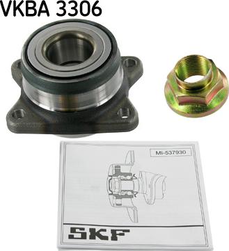 SKF VKBA 3306 - Ступица колеса, поворотный кулак autospares.lv