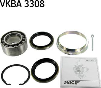 SKF VKBA 3308 - Подшипник ступицы колеса, комплект autospares.lv