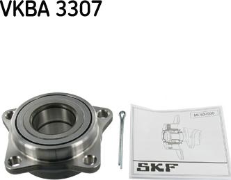 SKF VKBA 3307 - Подшипник ступицы колеса, комплект autospares.lv