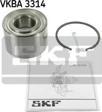 SKF VKBA 3314 - Подшипник ступицы колеса, комплект autospares.lv