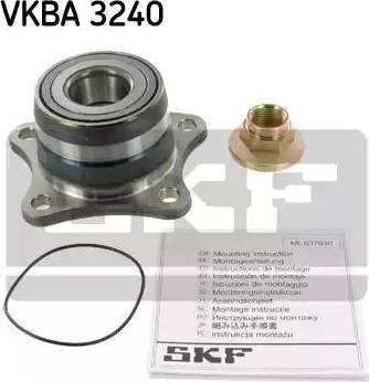 SKF VKBA 3240 - Подшипник ступицы колеса, комплект autospares.lv