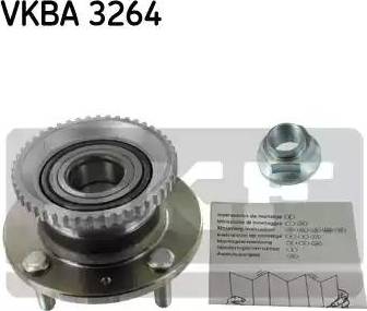 SKF VKBA 3264 - Ступица колеса, поворотный кулак autospares.lv