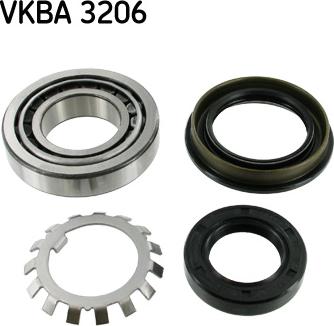 SKF VKBA 3206 - Подшипник ступицы колеса, комплект autospares.lv