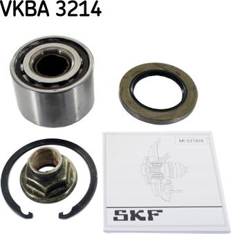 SKF VKBA 3214 - Подшипник ступицы колеса, комплект autospares.lv