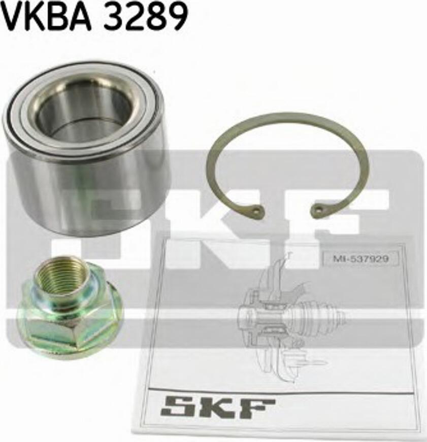 SKF VKBA3289 - Подшипник ступицы колеса, комплект autospares.lv