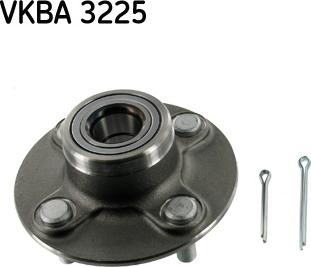 SKF VKBA 3225 - Подшипник ступицы колеса, комплект autospares.lv