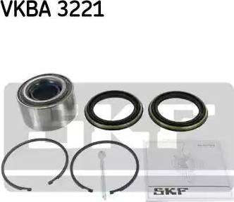 SKF VKBA 3221 - Подшипник ступицы колеса, комплект autospares.lv