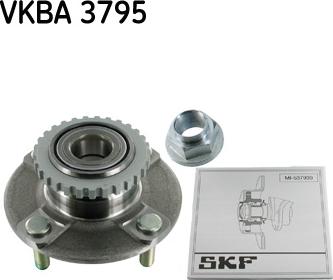 SKF VKBA 3795 - Ступица колеса, поворотный кулак autospares.lv