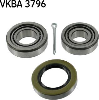 SKF VKBA 3796 - Подшипник ступицы колеса, комплект autospares.lv