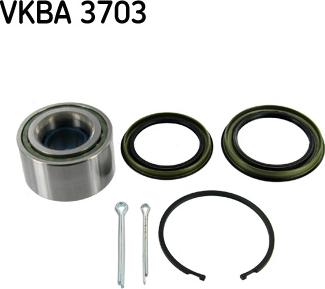 SKF VKBA 3703 - Подшипник ступицы колеса, комплект autospares.lv