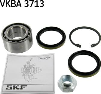 SKF VKBA 3713 - Подшипник ступицы колеса, комплект autospares.lv