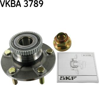 SKF VKBA 3789 - Подшипник ступицы колеса, комплект autospares.lv