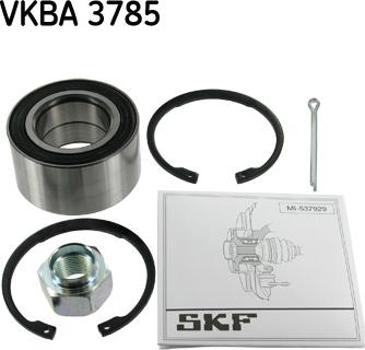 SKF VKBA 3785 - Подшипник ступицы колеса, комплект autospares.lv