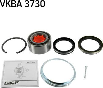 SKF VKBA 3730 - Подшипник ступицы колеса, комплект autospares.lv