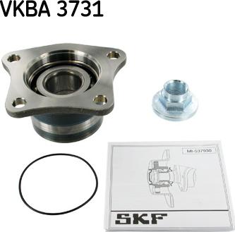 SKF VKBA 3731 - Подшипник ступицы колеса, комплект autospares.lv