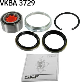 SKF VKBA 3729 - Подшипник ступицы колеса, комплект autospares.lv