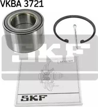 SKF VKBA 3721 - Подшипник ступицы колеса, комплект autospares.lv