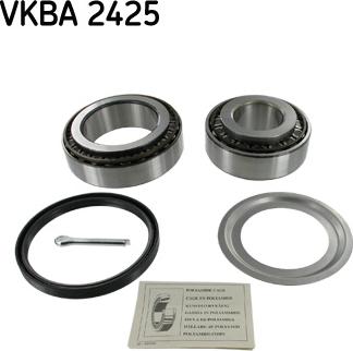 SKF VKBA 2425 - Подшипник ступицы колеса, комплект autospares.lv