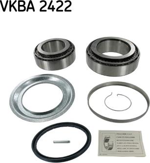 SKF VKBA 2422 - Подшипник ступицы колеса, комплект autospares.lv