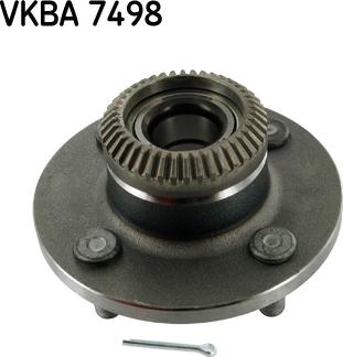 SKF VKBA 7498 - Подшипник ступицы колеса, комплект autospares.lv