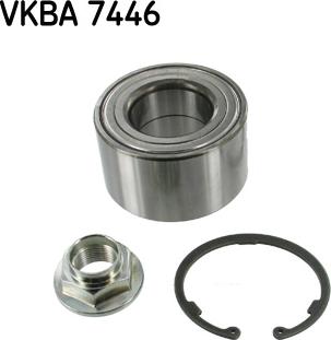 SKF VKBA 7446 - Подшипник ступицы колеса, комплект autospares.lv