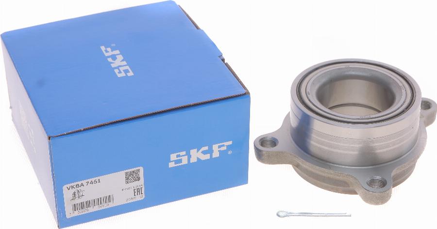 SKF VKBA 7451 - Подшипник ступицы колеса, комплект autospares.lv