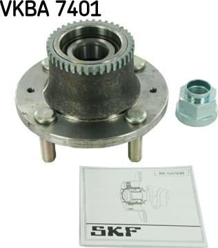 SKF VKBA 7401 - Подшипник ступицы колеса, комплект autospares.lv